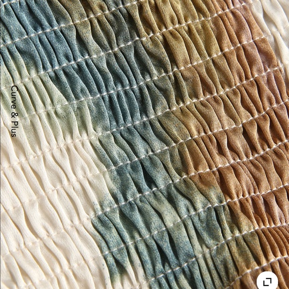 Curve & Plus Watercolor Maxi Dress - Picture 6 of 6